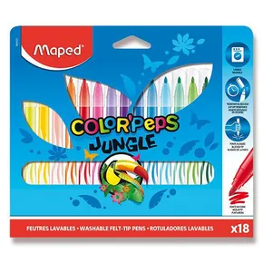 Markery dziecięce Maped Color'Peps Jungle - 18 kolorów